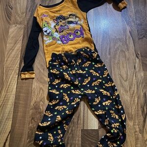 Black and Orange Halloween Paw Patrol Pajama Set